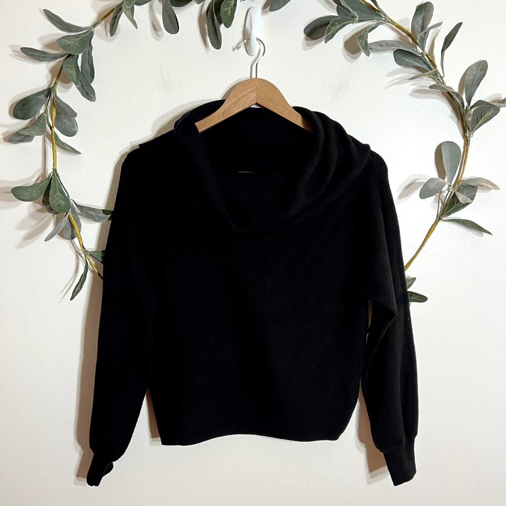 Zara Black Cowl Neck Sweater LAST CALL